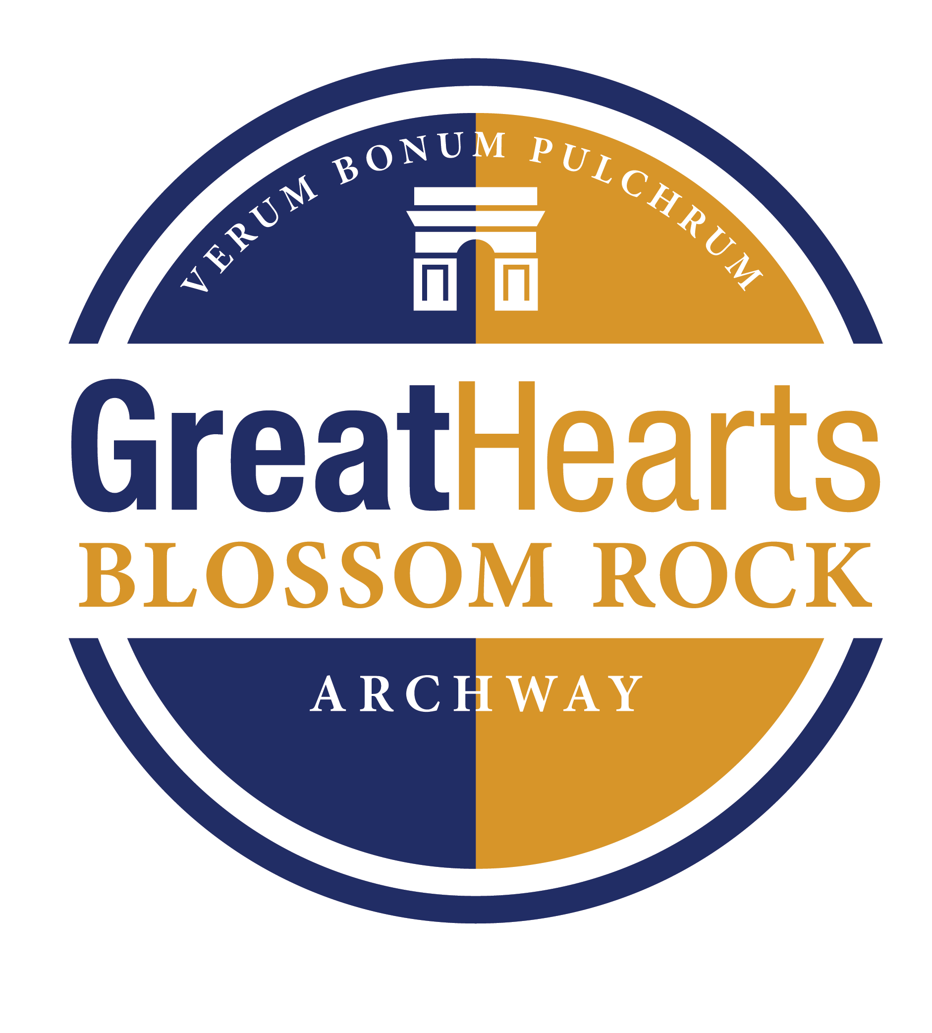 Great Hearts Blossom Rock School Crest
